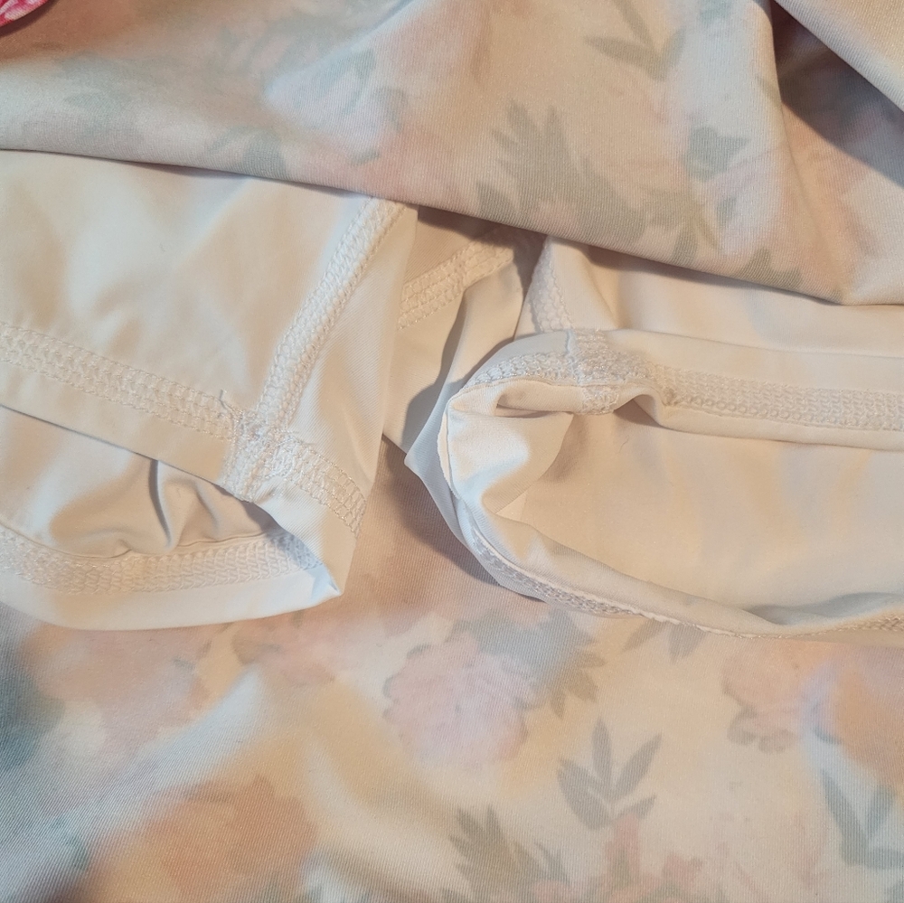 Floral Pink and White Women's Skirt - Picture 5 of 6